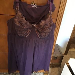 42G Ella Contour Plus Babydoll with NWT 2x Thong - Adore Me